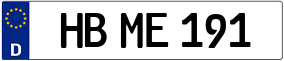 Trailer License Plate